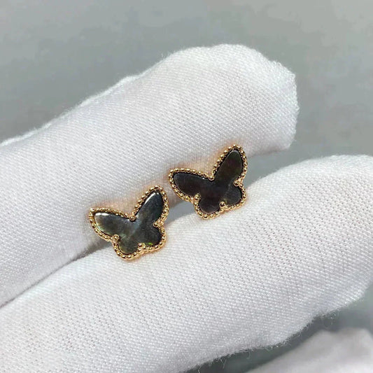 Mystic BUTTERFLY DARK MOP  EARRINGS
