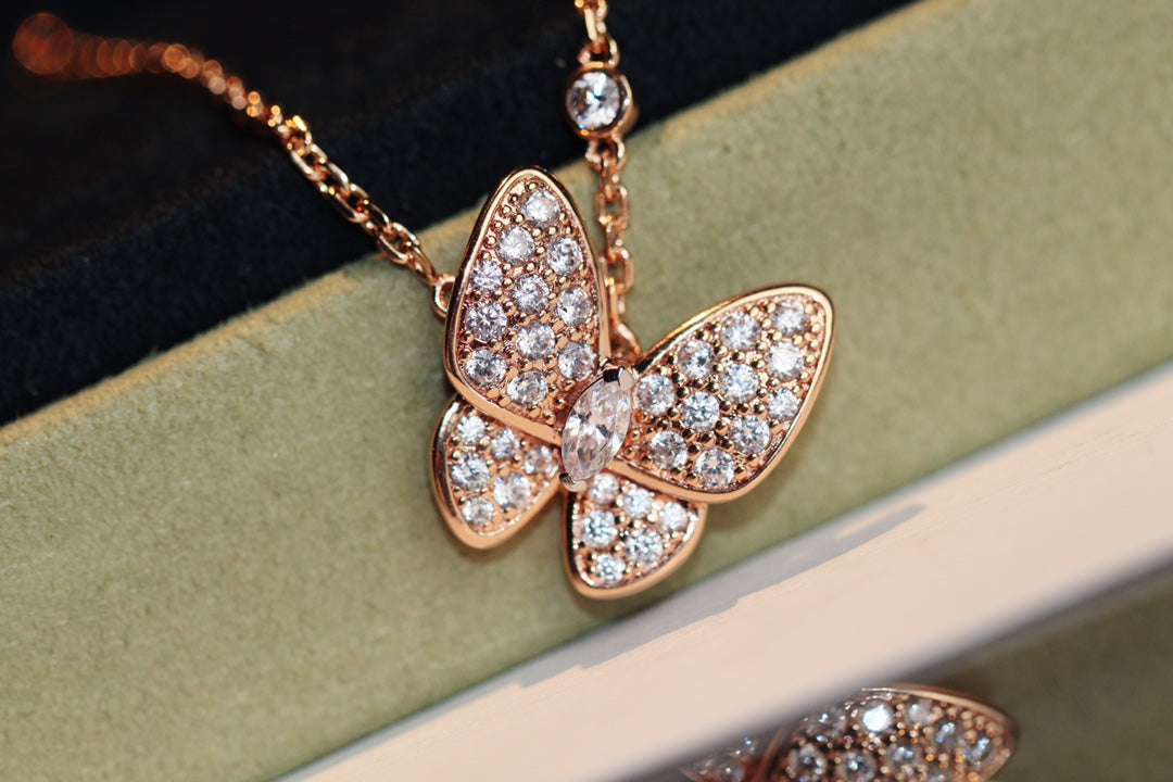 Mystic BUTTERFLY DIAMOND NECKLACE