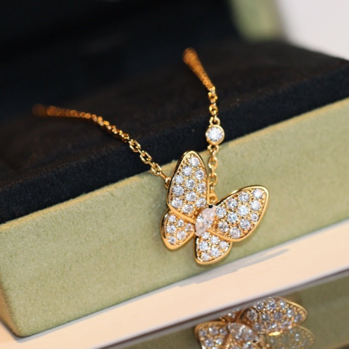 Mystic BUTTERFLY DIAMOND NECKLACE