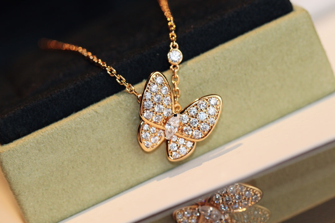 Mystic BUTTERFLY DIAMOND NECKLACE