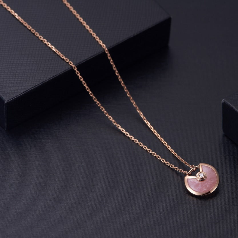 Mystic AMULETTE ROSE GOLD PINK MOP NECKLACE