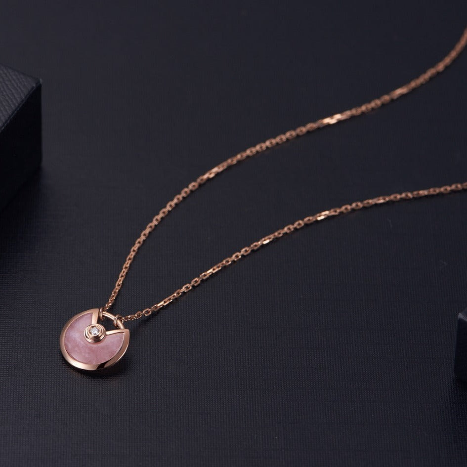 Mystic AMULETTE ROSE GOLD PINK MOP NECKLACE
