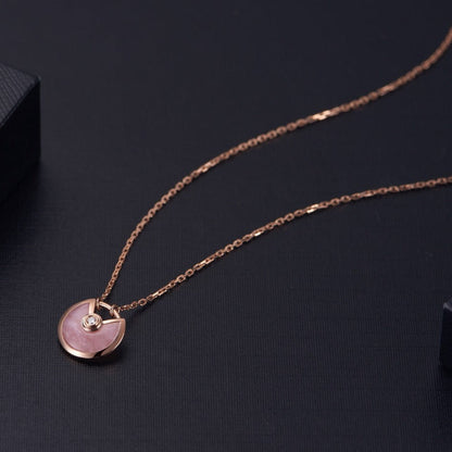 Mystic AMULETTE ROSE GOLD PINK MOP NECKLACE