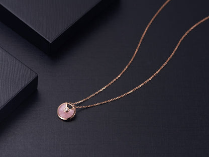 Mystic AMULETTE ROSE GOLD PINK MOP NECKLACE