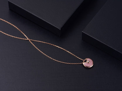 Mystic AMULETTE ROSE GOLD PINK MOP NECKLACE
