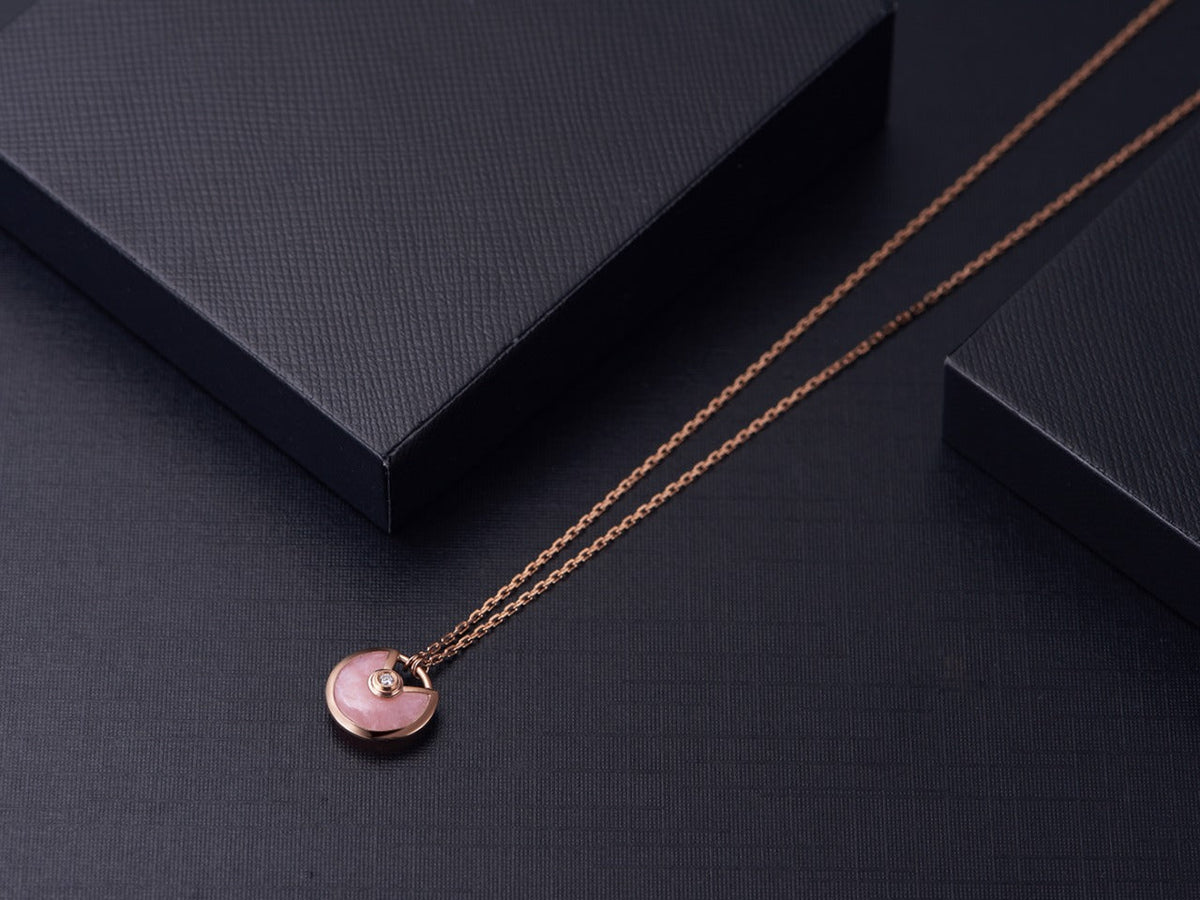 Mystic AMULETTE ROSE GOLD PINK MOP NECKLACE
