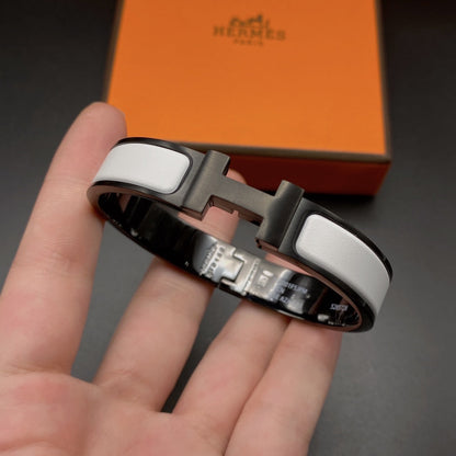 Mystic H BRACELET 12MM BLACK WHITE CERAMIC