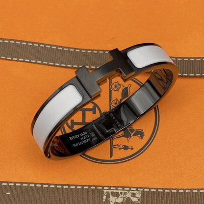 Mystic H BRACELET 12MM BLACK WHITE CERAMIC