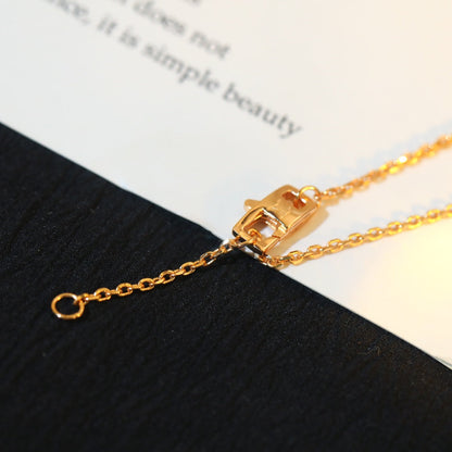 Mystic STAR AND SUN DIAMOND PINK GOLD NECKLACE
