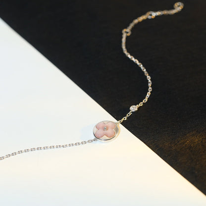 Mystic SUN MOTIF PINK MOP SILVER BRACELET