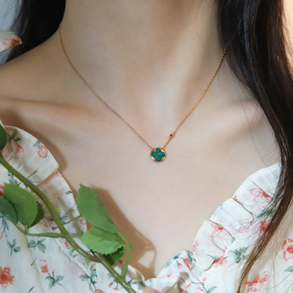 Mystic SUN PEDANT PINK GOLD 1 DIAMOND NECKLACE