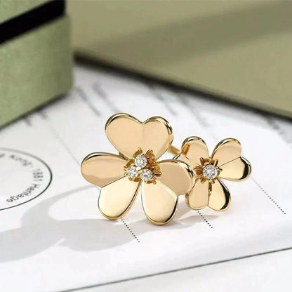 Mystic CLOVER COMOS GOLD DIAMOND RING