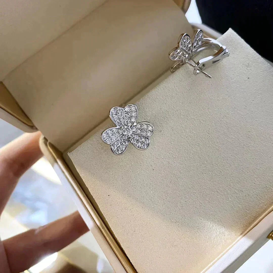 Mystic CLOVER COMOS DIAMOND EARRINGS SILVER