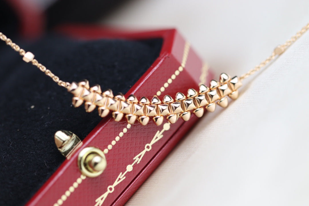 Mystic CLASH PINK GOLD NECKLACE