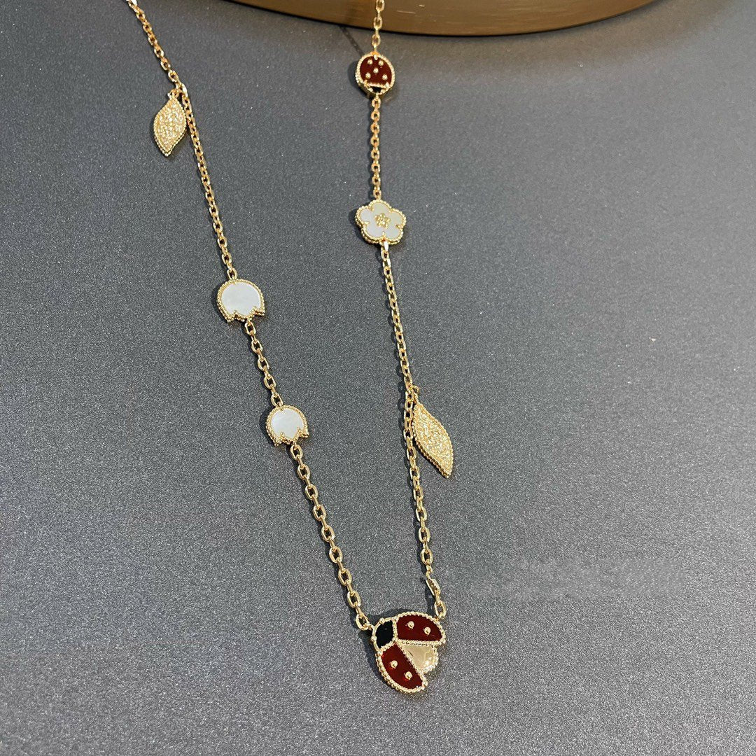 Mystic LUCKY SPRING 15 MOTIFS GOLD NECKLACE