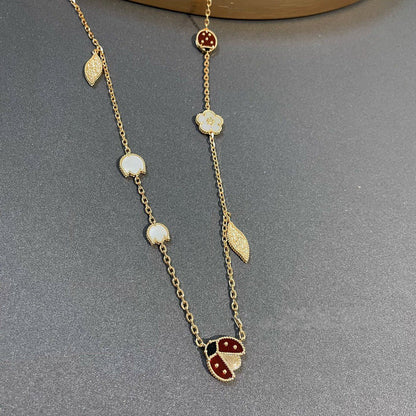 Mystic LUCKY SPRING 15 MOTIFS GOLD NECKLACE