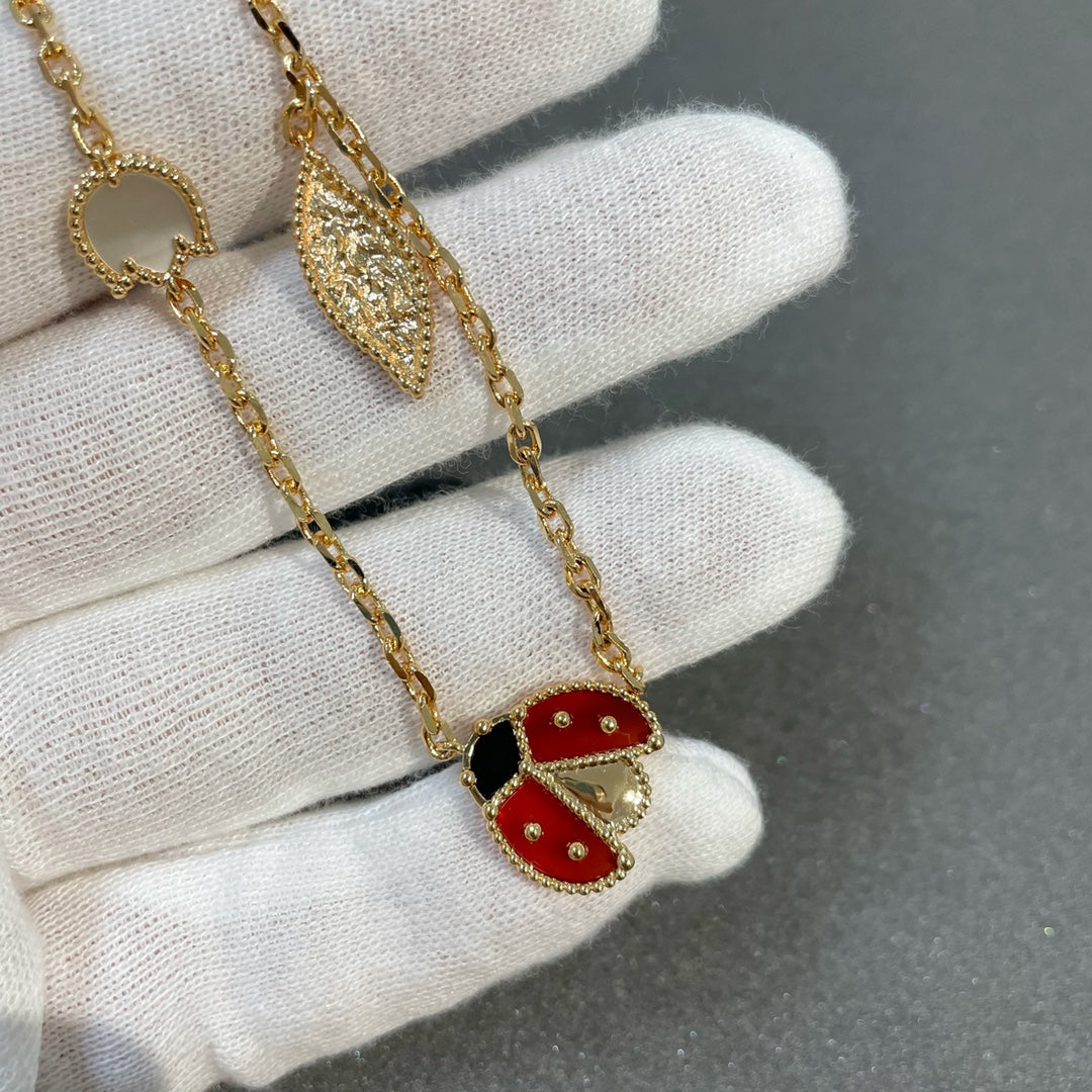 Mystic LUCKY SPRING 15 MOTIFS GOLD NECKLACE