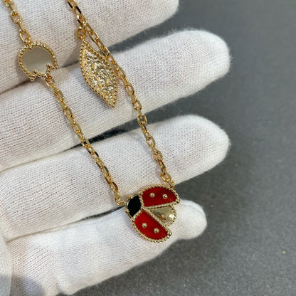 Mystic LUCKY SPRING 15 MOTIFS GOLD NECKLACE