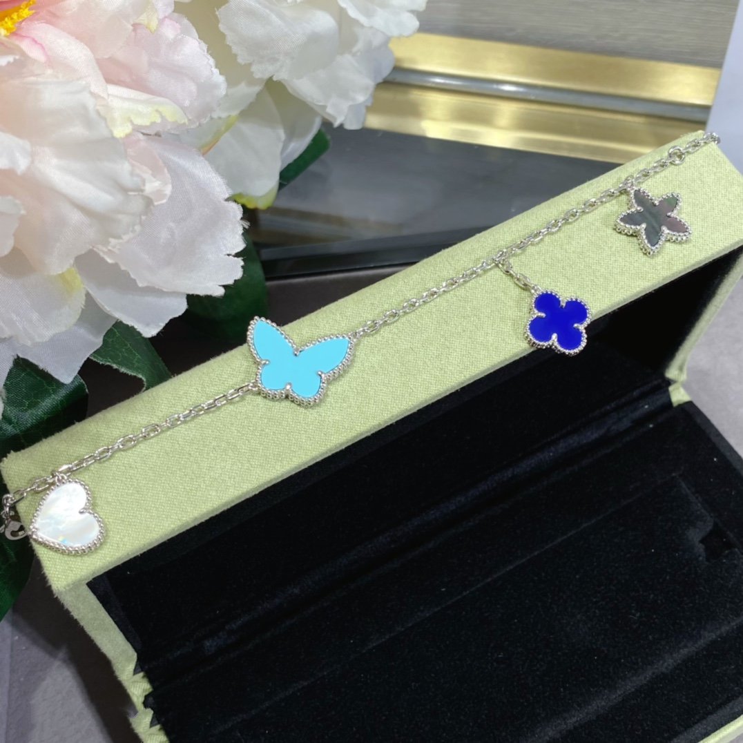Mystic LUCKY SPRING SILVER BRACELET 4 MOTIF