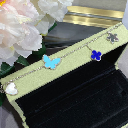 Mystic LUCKY SPRING SILVER BRACELET 4 MOTIF