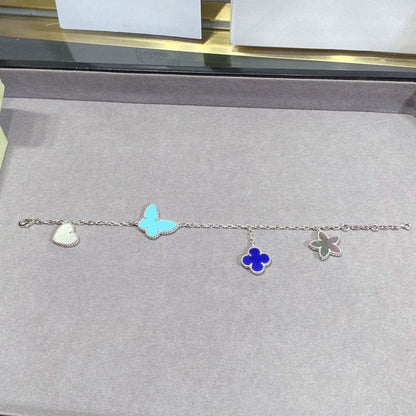 Mystic LUCKY SPRING SILVER BRACELET 4 MOTIF