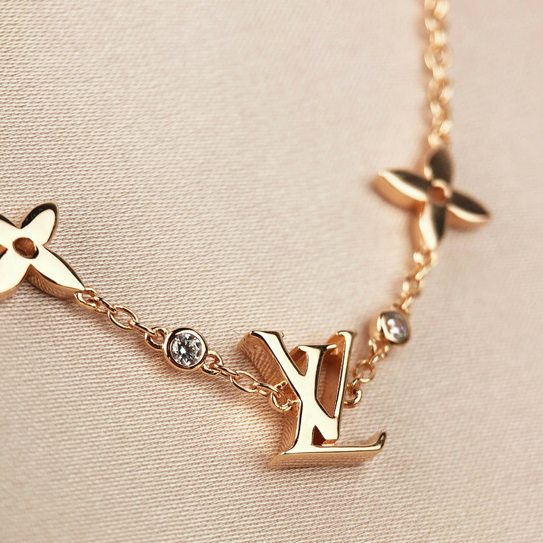 Mystic STAR AND SUN 7 MOTIFS GOLD BRACELET
