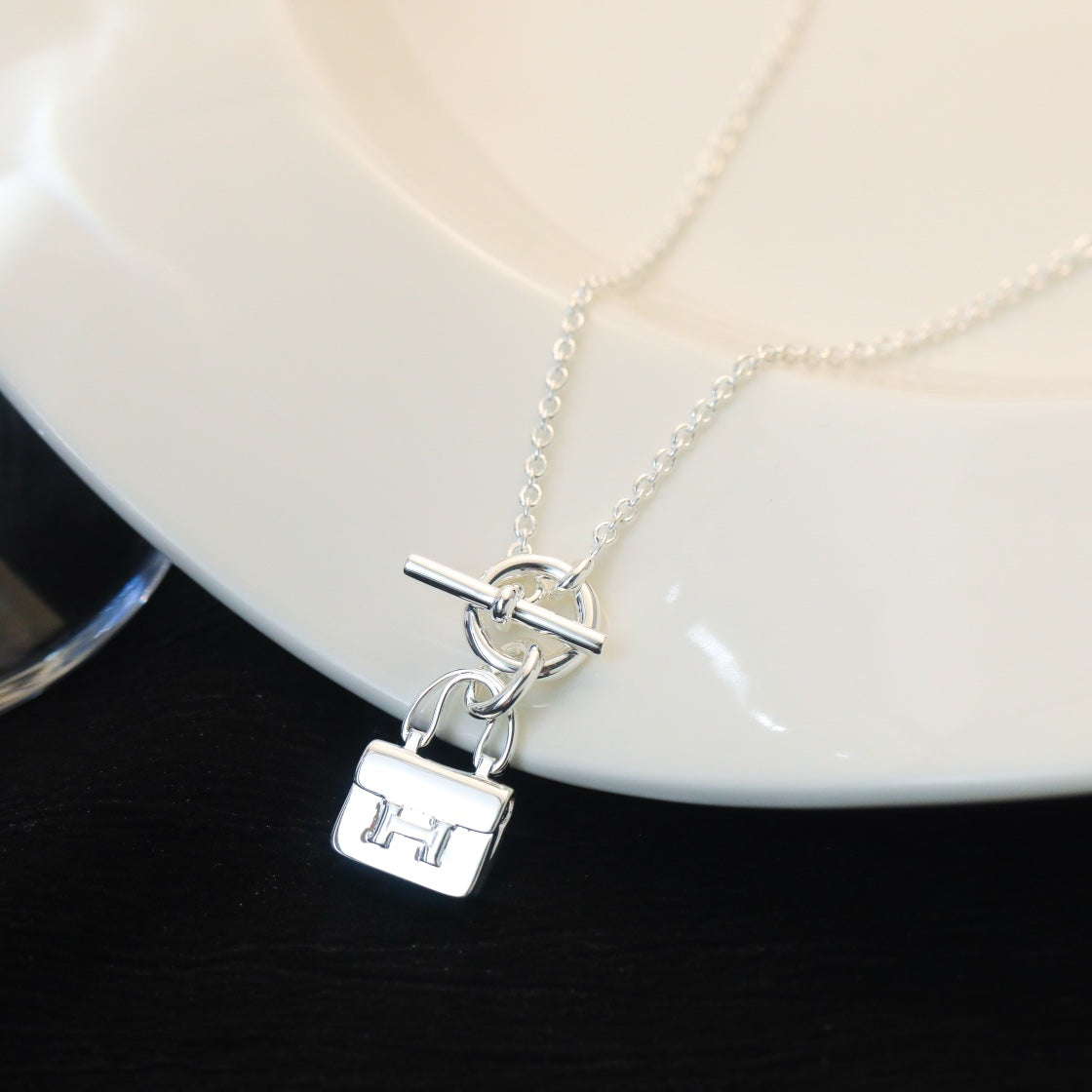 Mystic POP H PEDANT SILVER NECKLACE