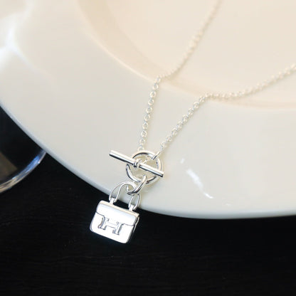 Mystic POP H PEDANT SILVER NECKLACE
