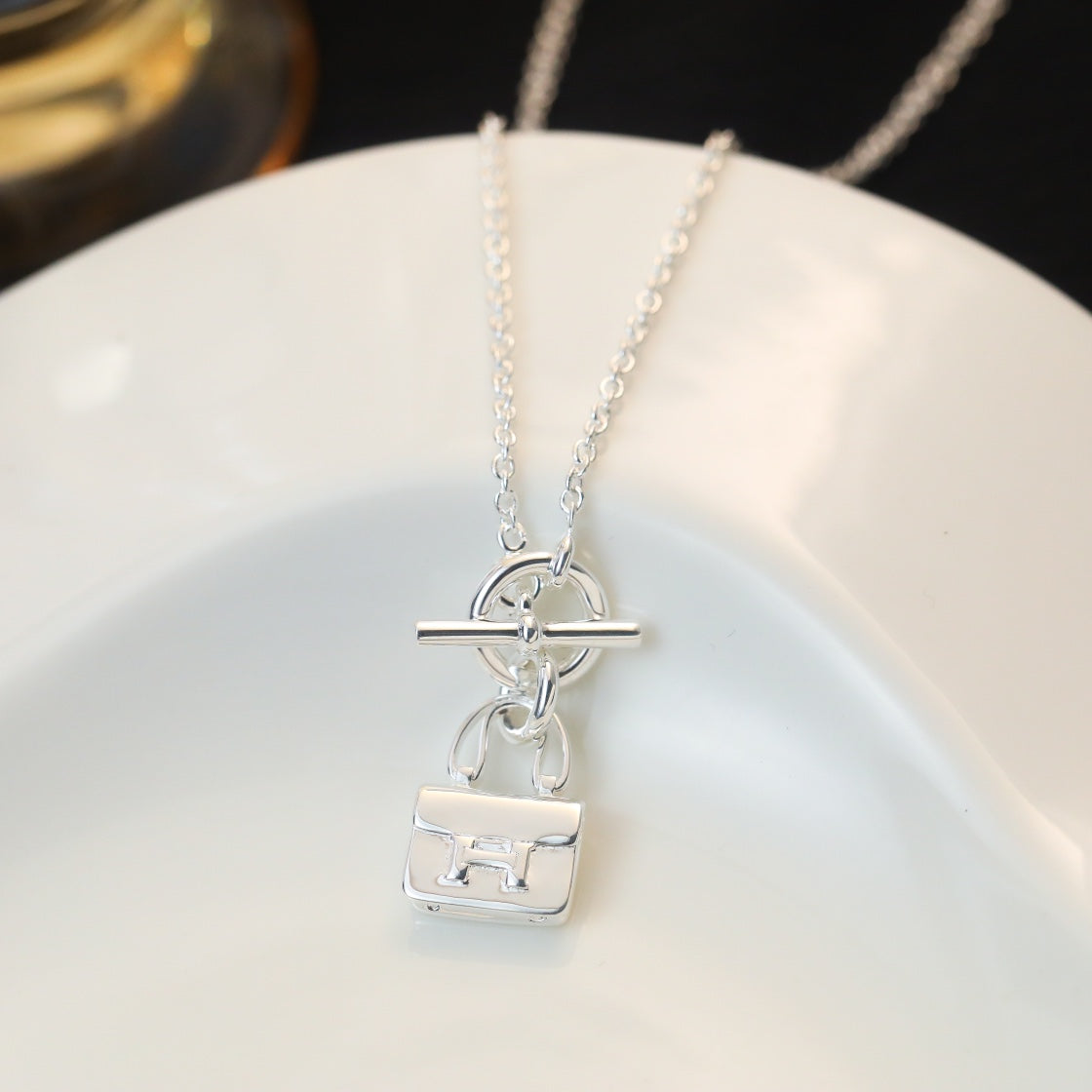 Mystic POP H PEDANT SILVER NECKLACE
