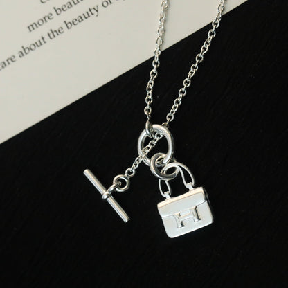 Mystic POP H PEDANT SILVER NECKLACE