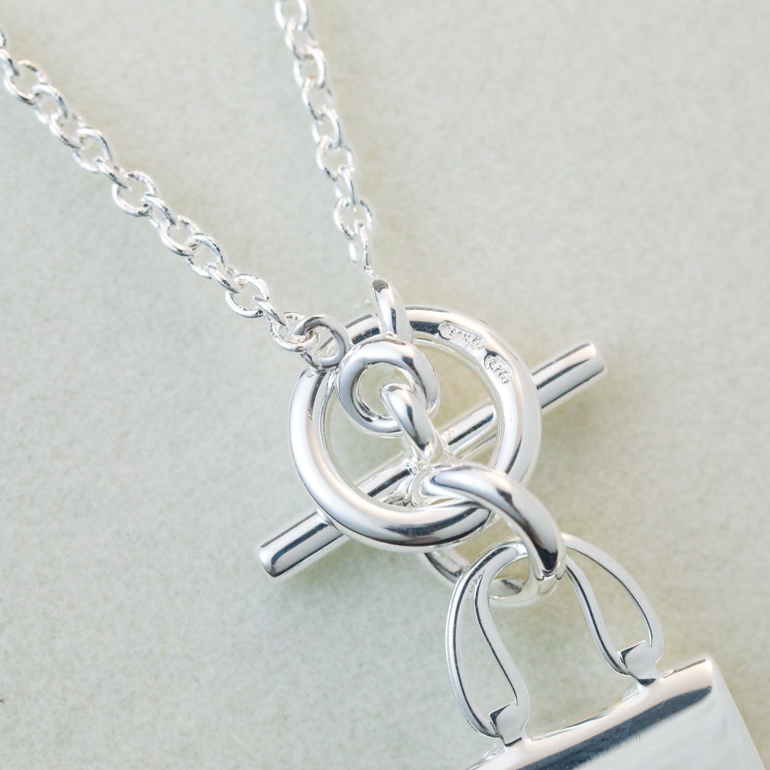 Mystic POP H PEDANT SILVER NECKLACE