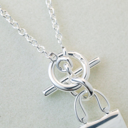 Mystic POP H PEDANT SILVER NECKLACE