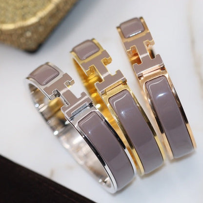Mystic H BRACELET 12MM BROWN