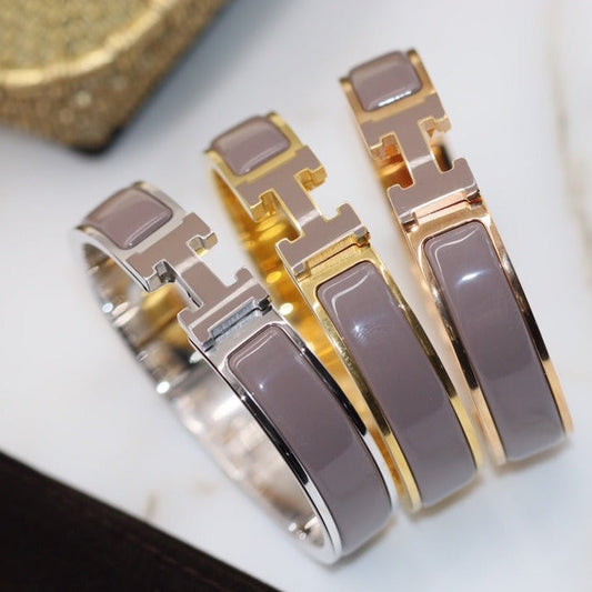 Mystic H BRACELET 12MM BROWN