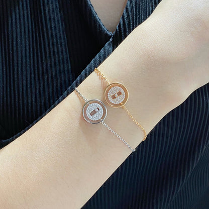[Mystic]LUCKY MOVE DIAMOND PAVED BRACELET