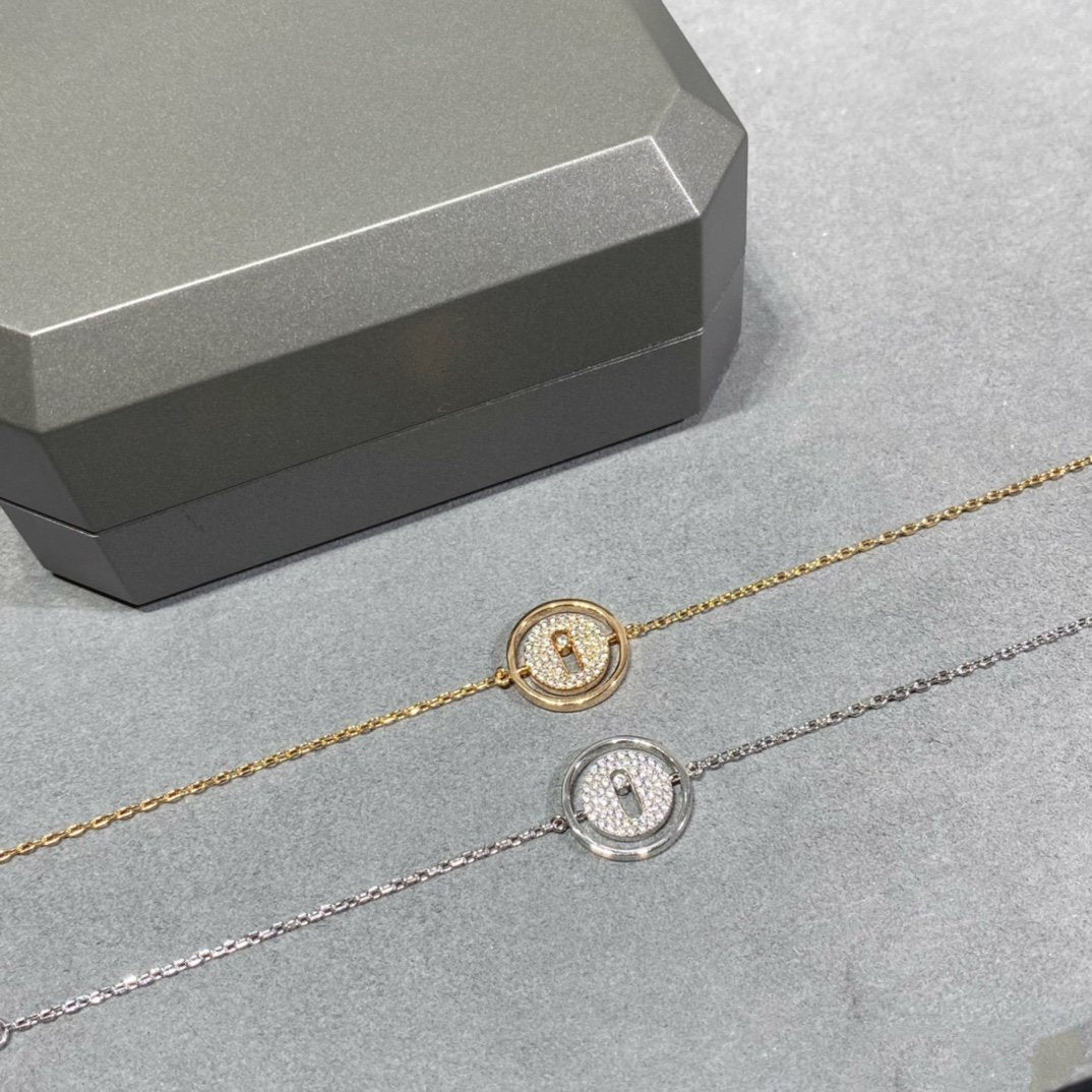 [Mystic]LUCKY MOVE DIAMOND PAVED BRACELET
