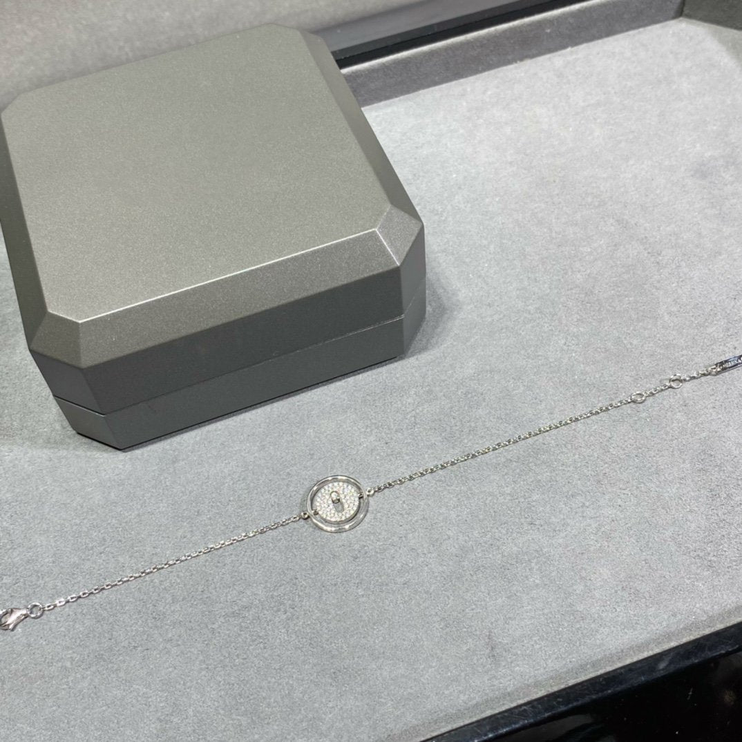 [Mystic]LUCKY MOVE DIAMOND PAVED BRACELET