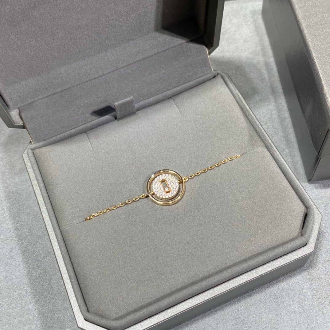 [Mystic]LUCKY MOVE DIAMOND PAVED BRACELET