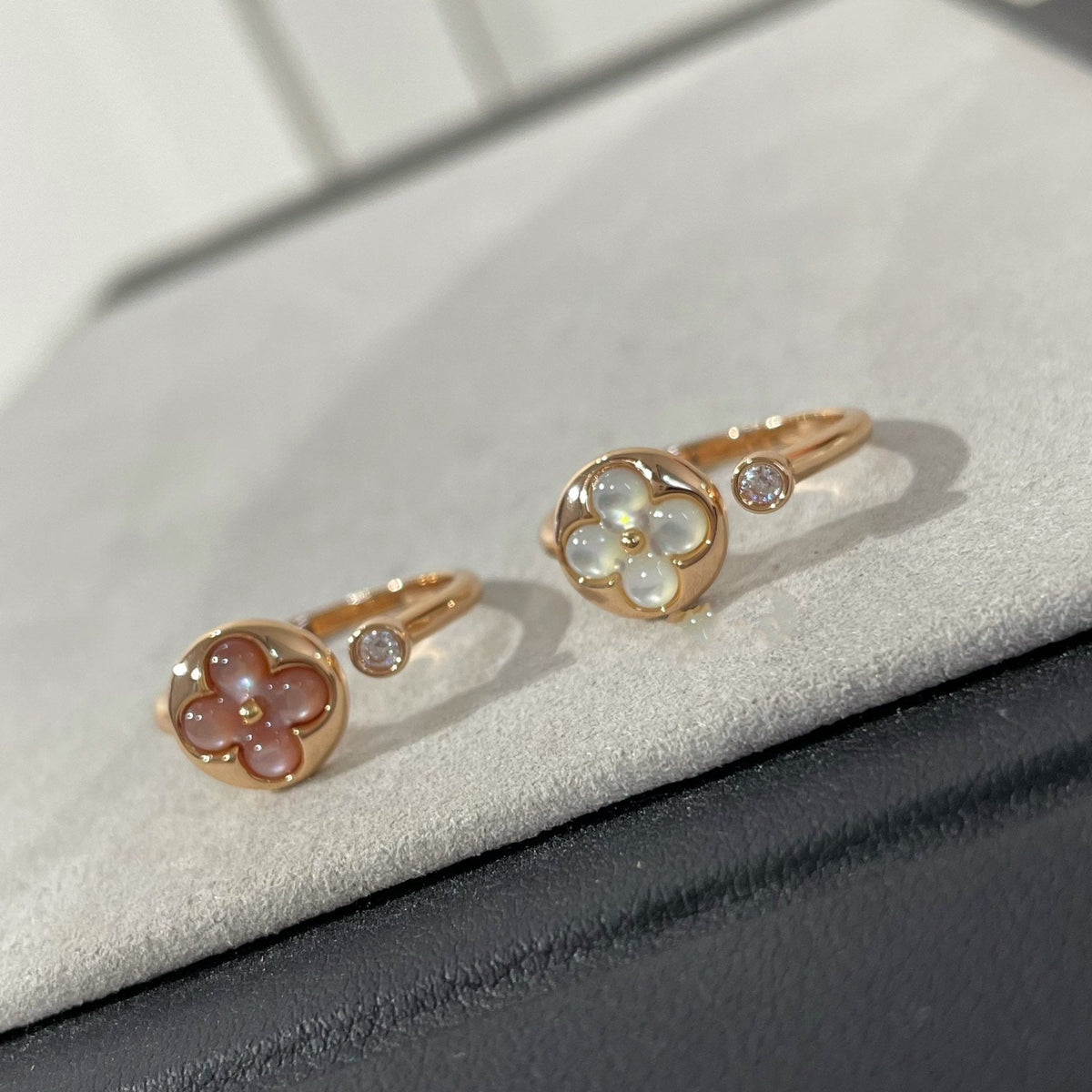 Mystic SUN 1 DIAMOND PINK MOP RING