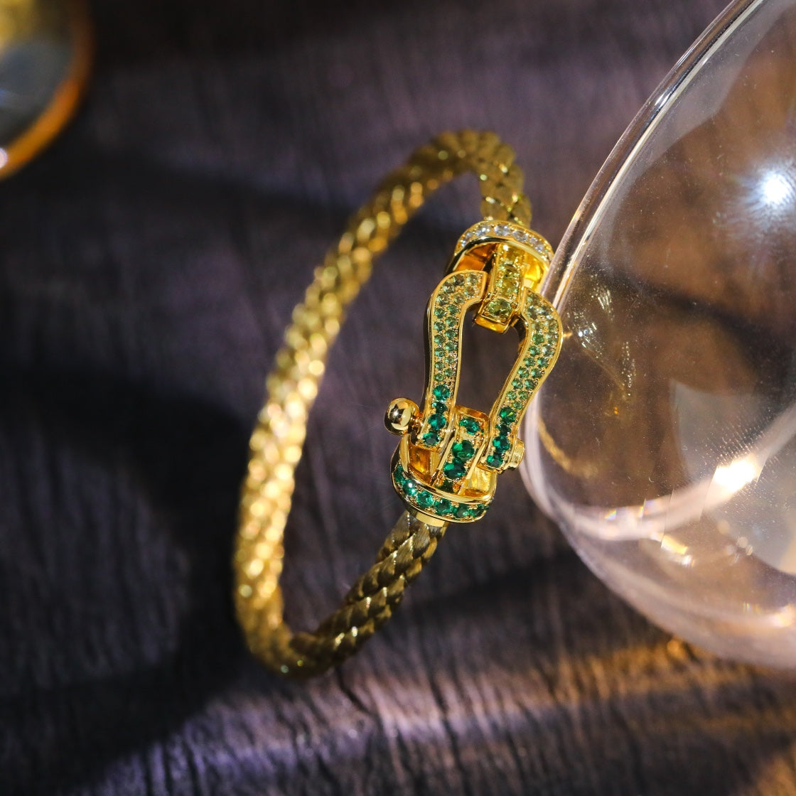 Mystic FORCE 10 GOLD GREEN DIAMOND PAVED