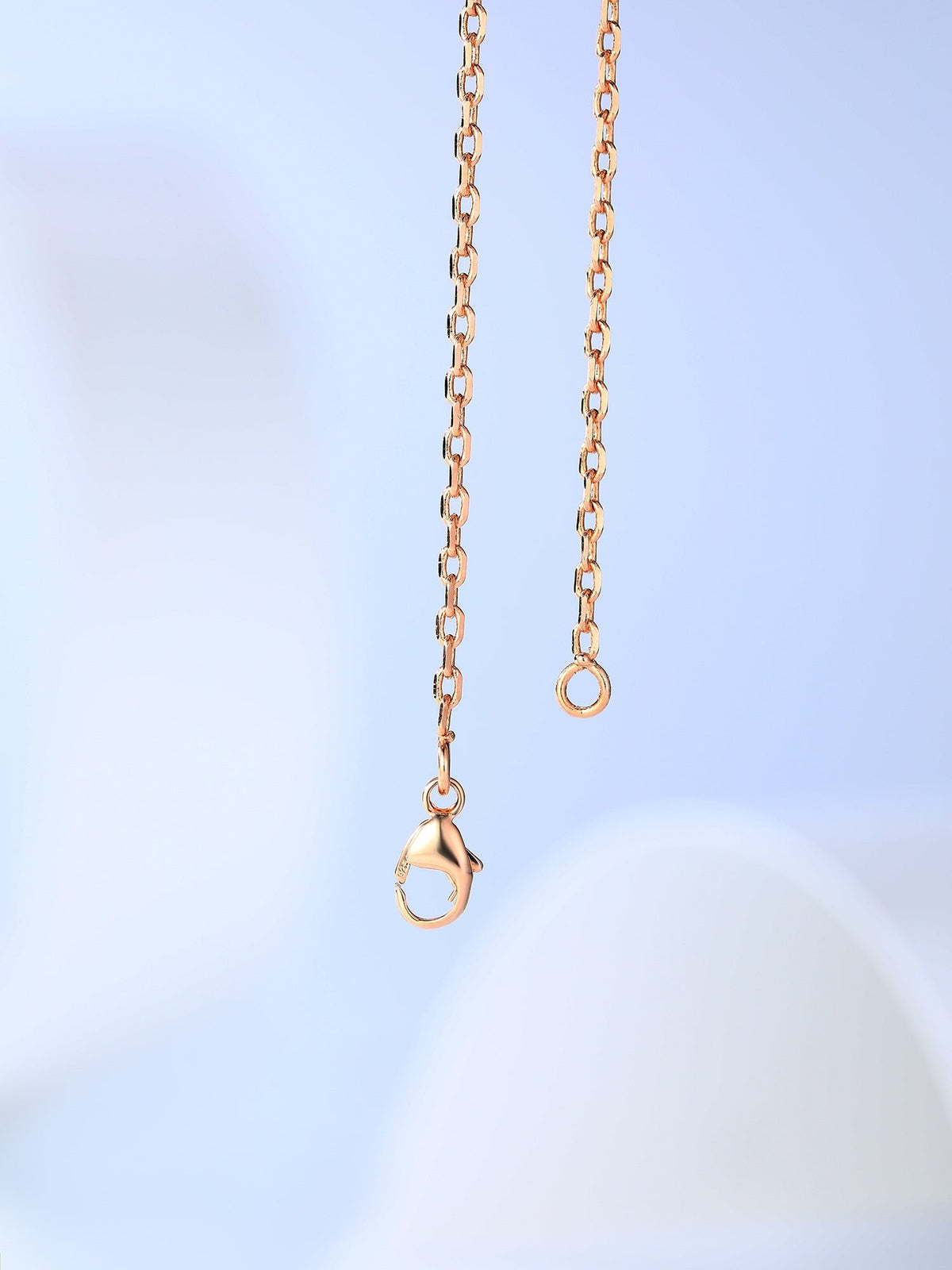 Mystic H CAGE PINK GOLD NECKLACE