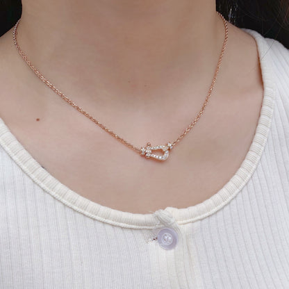 Mystic FORCE 10 PINK GOLD DIAMOND NECKLACE