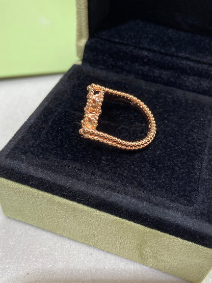 Mystic CLOVER RIVERSIBLE ROSE GOLD RING