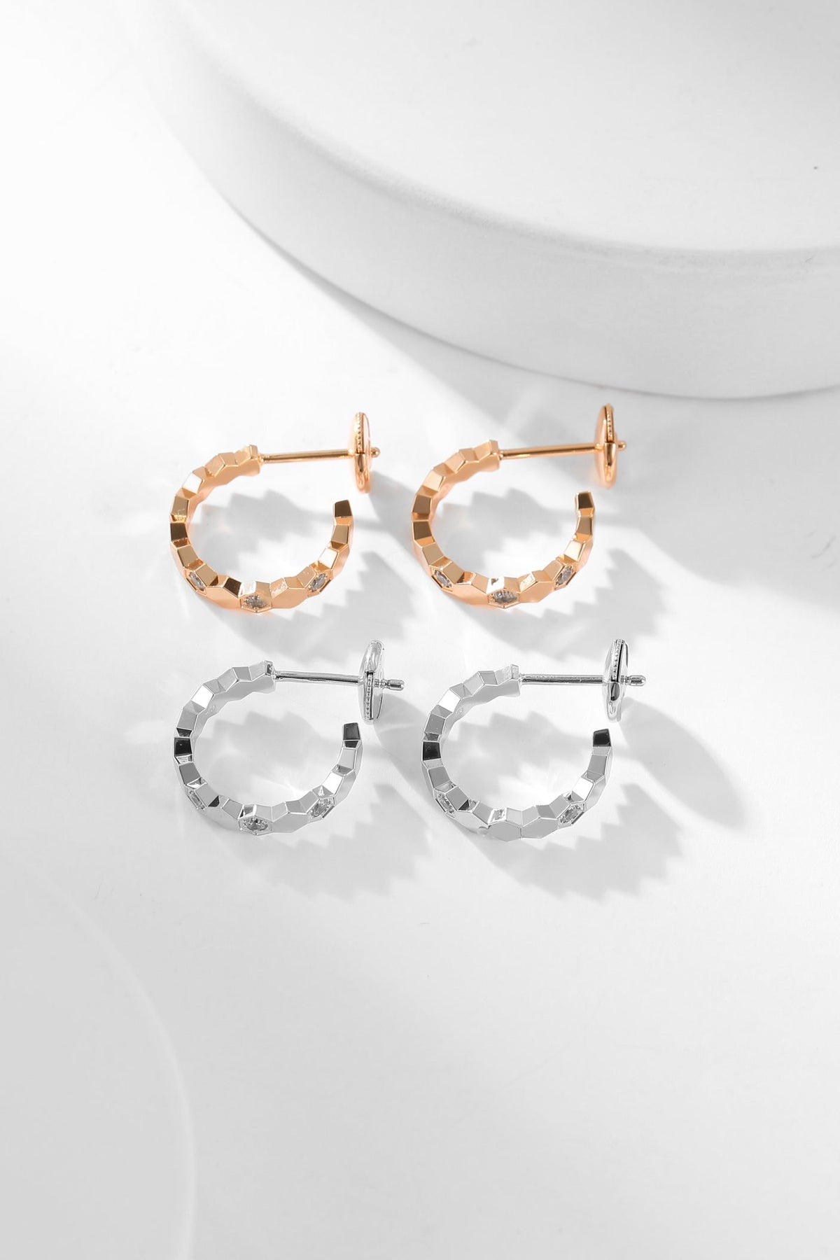 Mystic BEE LOVE DIAMOND HOOP EARRINGS