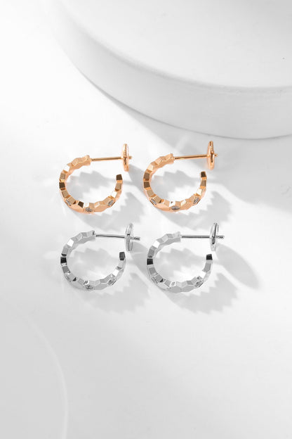 Mystic BEE LOVE DIAMOND HOOP EARRINGS