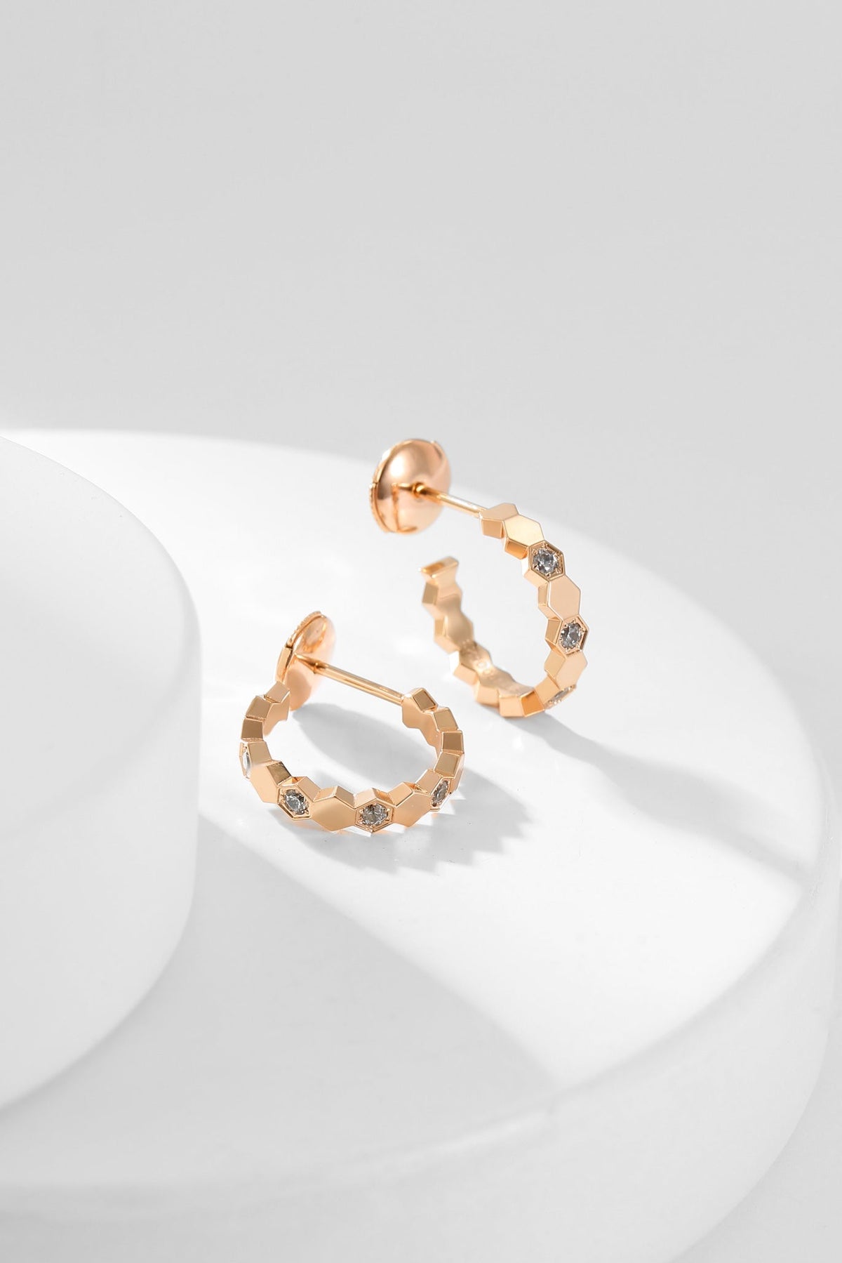 Mystic BEE LOVE DIAMOND HOOP EARRINGS