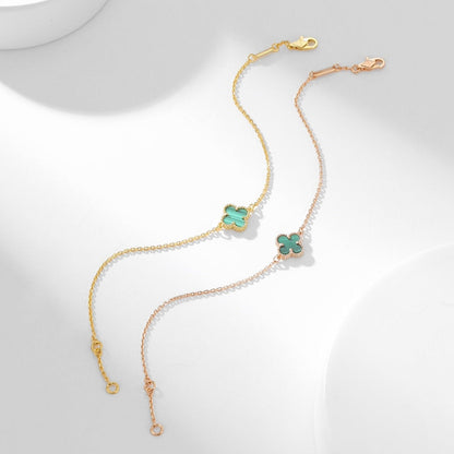 Mystic CLOVER BRACELET MALACHITE 1 MOTIF