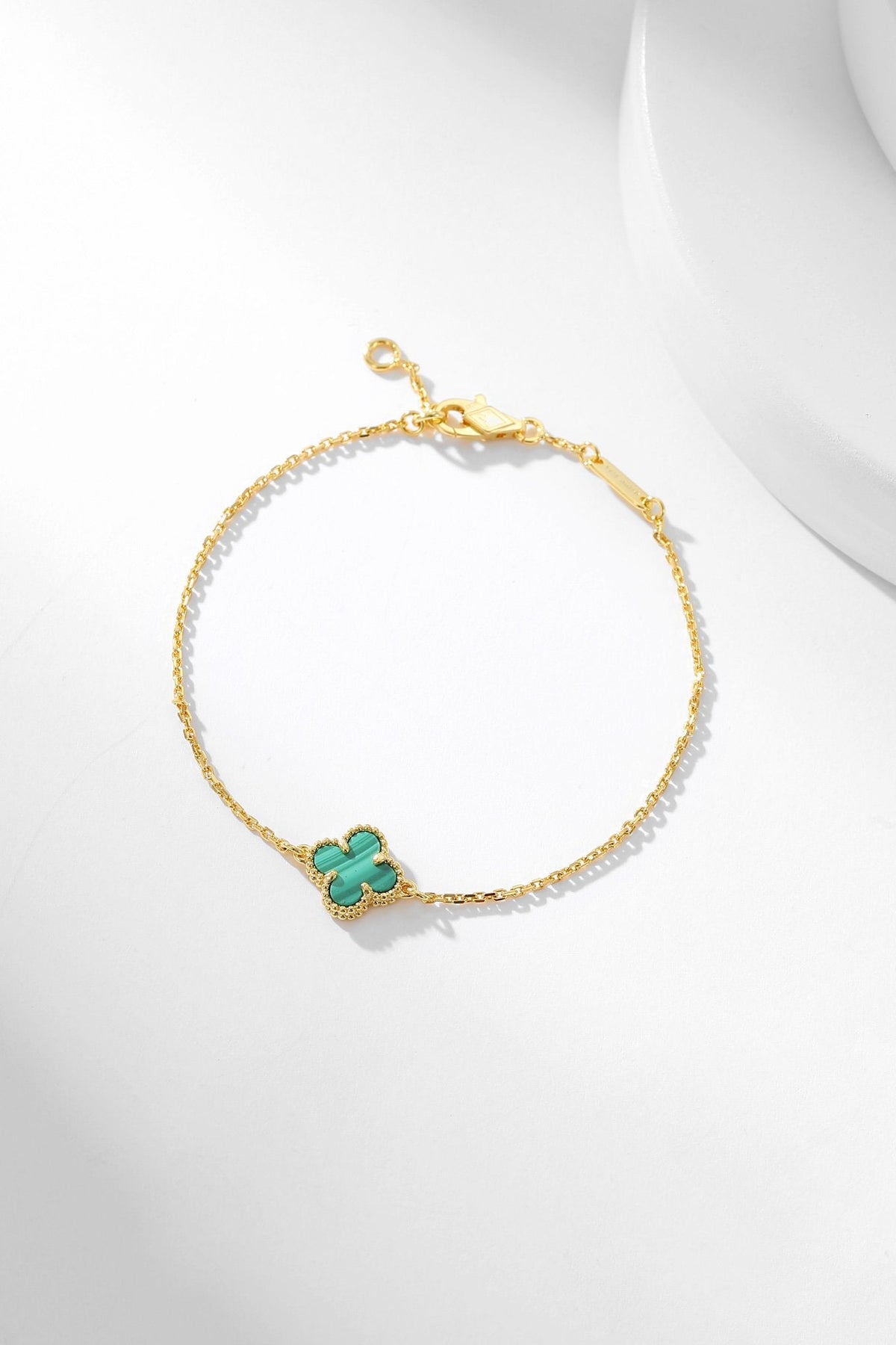 Mystic CLOVER BRACELET MALACHITE 1 MOTIF
