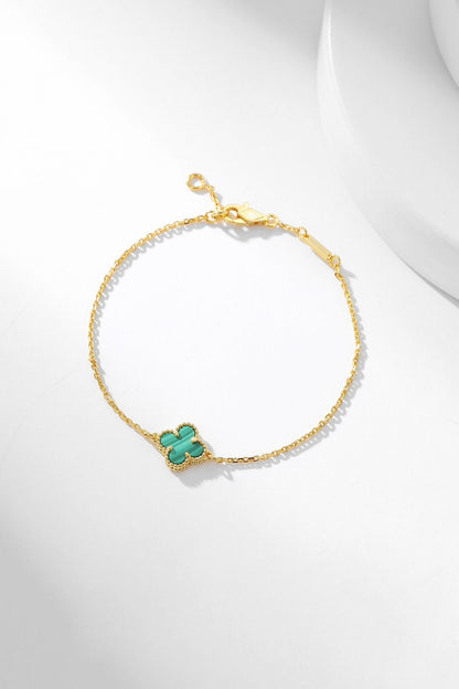Mystic CLOVER BRACELET MALACHITE 1 MOTIF