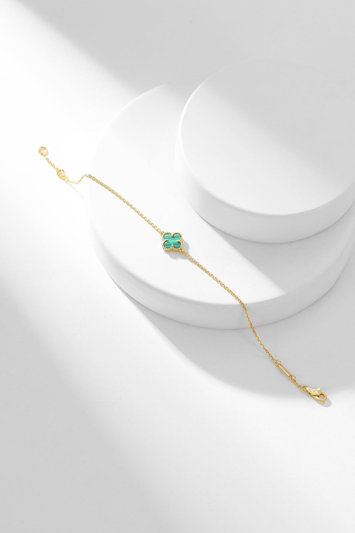 Mystic CLOVER BRACELET MALACHITE 1 MOTIF